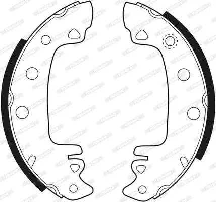 Bremsbackensatz Hinterachse FERODO FSB29 Bild Bremsbackensatz Hinterachse FERODO FSB29