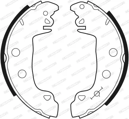 Bremsbackensatz Hinterachse FERODO FSB333 Bild Bremsbackensatz Hinterachse FERODO FSB333