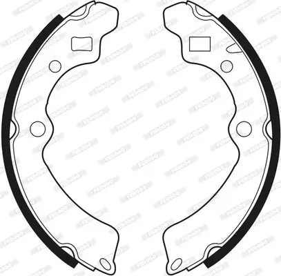 Bremsbackensatz Hinterachse FERODO FSB340 Bild Bremsbackensatz Hinterachse FERODO FSB340