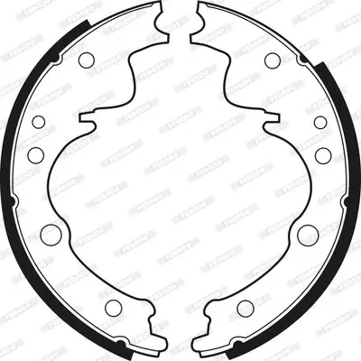 Bremsbackensatz Hinterachse FERODO FSB393R Bild Bremsbackensatz Hinterachse FERODO FSB393R