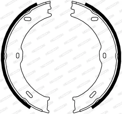 Bremsbackensatz, Feststellbremse Hinterachse FERODO FSB4001 Bild Bremsbackensatz, Feststellbremse Hinterachse FERODO FSB4001