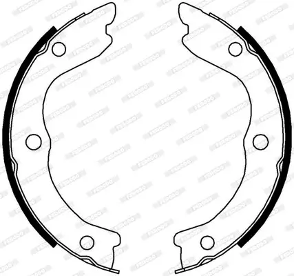 Bremsbackensatz, Feststellbremse Hinterachse FERODO FSB4004 Bild Bremsbackensatz, Feststellbremse Hinterachse FERODO FSB4004