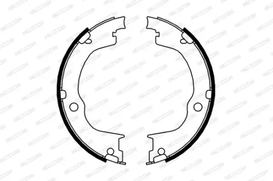 Bremsbackensatz, Feststellbremse Hinterachse FERODO FSB4006 Bild Bremsbackensatz, Feststellbremse Hinterachse FERODO FSB4006
