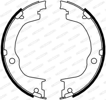 Bremsbackensatz, Feststellbremse Hinterachse FERODO FSB4006 Bild Bremsbackensatz, Feststellbremse Hinterachse FERODO FSB4006