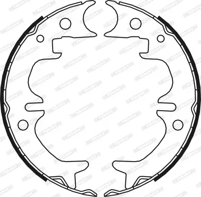 Bremsbackensatz, Feststellbremse Hinterachse FERODO FSB4008 Bild Bremsbackensatz, Feststellbremse Hinterachse FERODO FSB4008