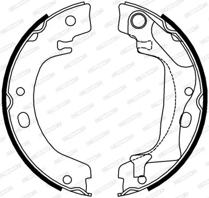 Bremsbackensatz, Feststellbremse FERODO FSB4011 Bild Bremsbackensatz, Feststellbremse FERODO FSB4011