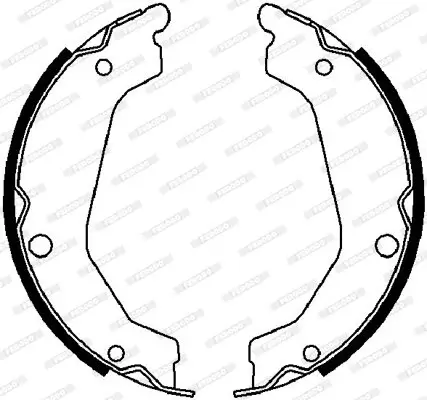 Bremsbackensatz, Feststellbremse FERODO FSB4020 Bild Bremsbackensatz, Feststellbremse FERODO FSB4020