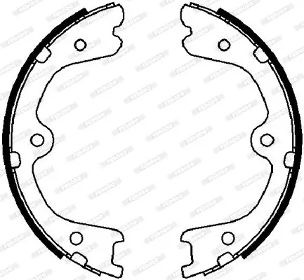 Bremsbackensatz, Feststellbremse Hinterachse FERODO FSB4030 Bild Bremsbackensatz, Feststellbremse Hinterachse FERODO FSB4030