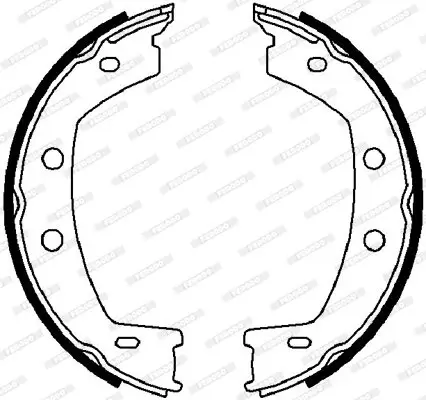Bremsbackensatz, Feststellbremse Hinterachse FERODO FSB4032 Bild Bremsbackensatz, Feststellbremse Hinterachse FERODO FSB4032