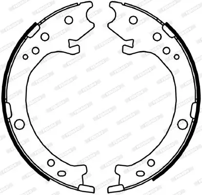 Bremsbackensatz, Feststellbremse Hinterachse FERODO FSB4043 Bild Bremsbackensatz, Feststellbremse Hinterachse FERODO FSB4043