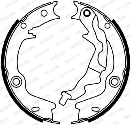 Bremsbackensatz, Feststellbremse Hinterachse FERODO FSB4046 Bild Bremsbackensatz, Feststellbremse Hinterachse FERODO FSB4046