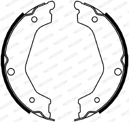 Bremsbackensatz, Feststellbremse Hinterachse FERODO FSB4048 Bild Bremsbackensatz, Feststellbremse Hinterachse FERODO FSB4048