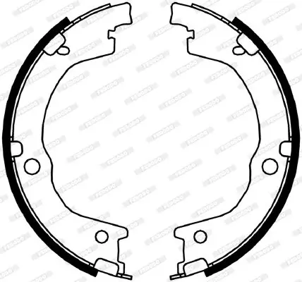 Bremsbackensatz, Feststellbremse FERODO FSB4049 Bild Bremsbackensatz, Feststellbremse FERODO FSB4049