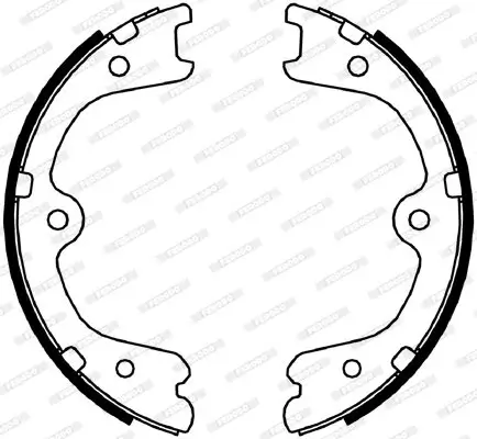 Bremsbackensatz, Feststellbremse FERODO FSB4054 Bild Bremsbackensatz, Feststellbremse FERODO FSB4054