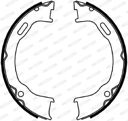 Bremsbackensatz, Feststellbremse Hinterachse FERODO FSB4061 Bild Bremsbackensatz, Feststellbremse Hinterachse FERODO FSB4061