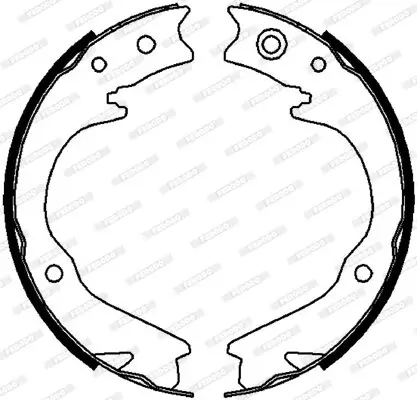 Bremsbackensatz, Feststellbremse Hinterachse FERODO FSB4063 Bild Bremsbackensatz, Feststellbremse Hinterachse FERODO FSB4063
