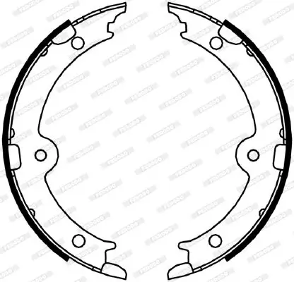 Bremsbackensatz, Feststellbremse FERODO FSB4066 Bild Bremsbackensatz, Feststellbremse FERODO FSB4066