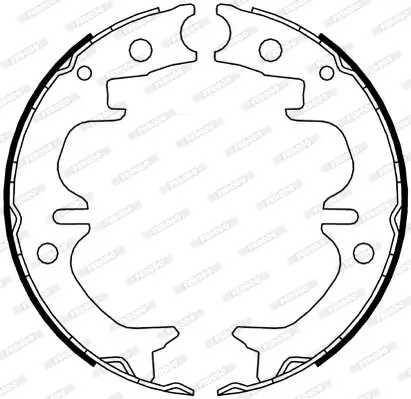 Bremsbackensatz, Feststellbremse Hinterachse FERODO FSB4069 Bild Bremsbackensatz, Feststellbremse Hinterachse FERODO FSB4069