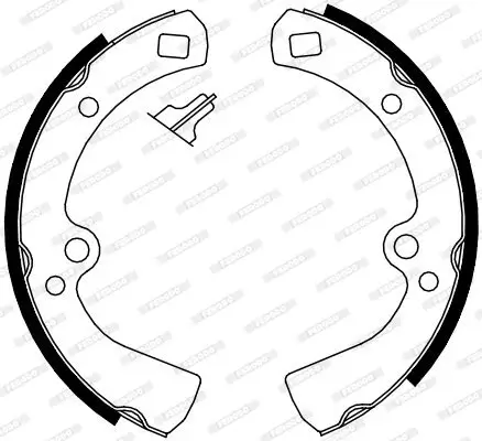 Bremsbackensatz Hinterachse FERODO FSB4104 Bild Bremsbackensatz Hinterachse FERODO FSB4104