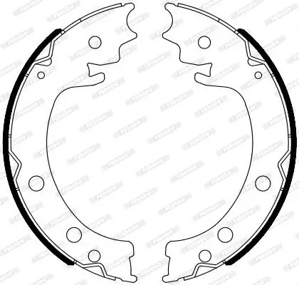 Bremsbackensatz, Feststellbremse Hinterachse FERODO FSB4116 Bild Bremsbackensatz, Feststellbremse Hinterachse FERODO FSB4116