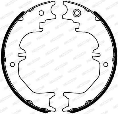 Bremsbackensatz, Feststellbremse Hinterachse FERODO FSB4125 Bild Bremsbackensatz, Feststellbremse Hinterachse FERODO FSB4125