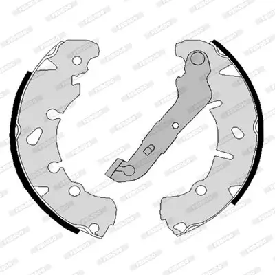 Bremsbackensatz Hinterachse FERODO FSB4186 Bild Bremsbackensatz Hinterachse FERODO FSB4186