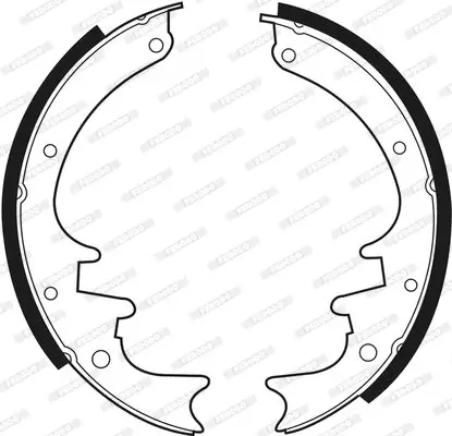 Bremsbackensatz Hinterachse FERODO FSB429 Bild Bremsbackensatz Hinterachse FERODO FSB429