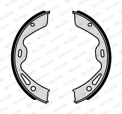 Bremsbackensatz Hinterachse FERODO FSB4305 Bild Bremsbackensatz Hinterachse FERODO FSB4305