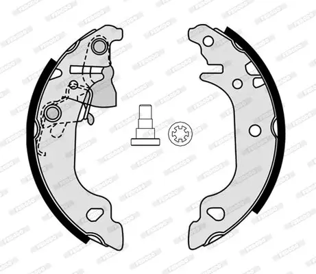 Bremsbackensatz Hinterachse FERODO FSB4312 Bild Bremsbackensatz Hinterachse FERODO FSB4312