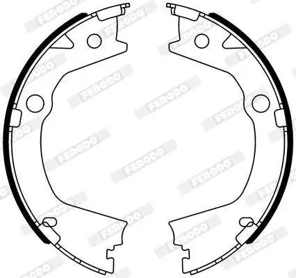 Bremsbackensatz Hinterachse FERODO FSB4318 Bild Bremsbackensatz Hinterachse FERODO FSB4318
