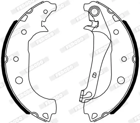 Bremsbackensatz Hinterachse FERODO FSB4319 Bild Bremsbackensatz Hinterachse FERODO FSB4319