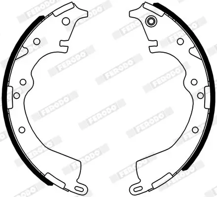 Bremsbackensatz Hinterachse FERODO FSB4322 Bild Bremsbackensatz Hinterachse FERODO FSB4322