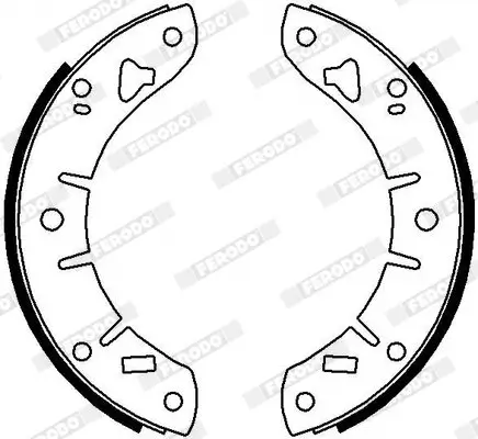 Bremsbackensatz Hinterachse FERODO FSB4324 Bild Bremsbackensatz Hinterachse FERODO FSB4324