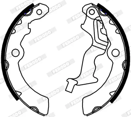 Bremsbackensatz Hinterachse FERODO FSB4337 Bild Bremsbackensatz Hinterachse FERODO FSB4337