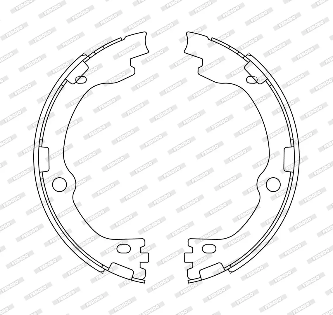 Bremsbackensatz Hinterachse FERODO FSB4344