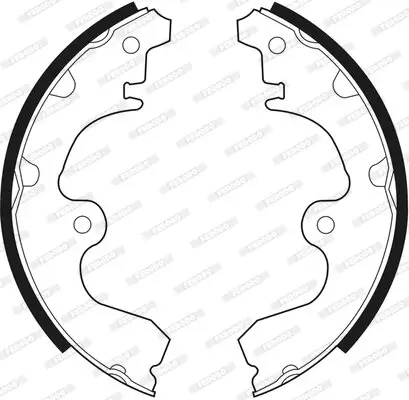 Bremsbackensatz Hinterachse FERODO FSB497 Bild Bremsbackensatz Hinterachse FERODO FSB497
