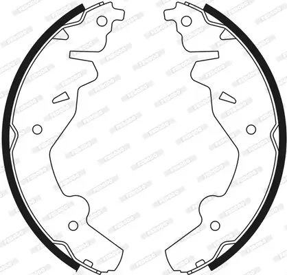 Bremsbackensatz Hinterachse FERODO FSB548 Bild Bremsbackensatz Hinterachse FERODO FSB548