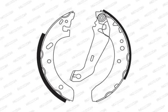 Bremsbackensatz Hinterachse FERODO FSB552 Bild Bremsbackensatz Hinterachse FERODO FSB552
