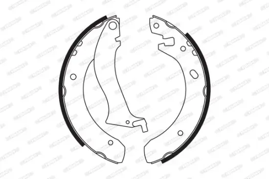 Bremsbackensatz Hinterachse FERODO FSB556 Bild Bremsbackensatz Hinterachse FERODO FSB556