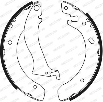 Bremsbackensatz Hinterachse FERODO FSB556 Bild Bremsbackensatz Hinterachse FERODO FSB556