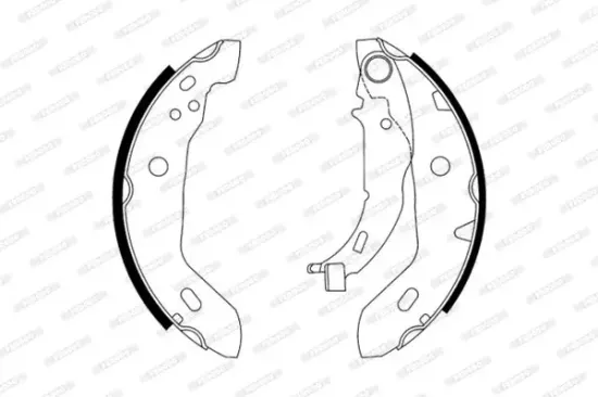 Bremsbackensatz Hinterachse FERODO FSB569 Bild Bremsbackensatz Hinterachse FERODO FSB569