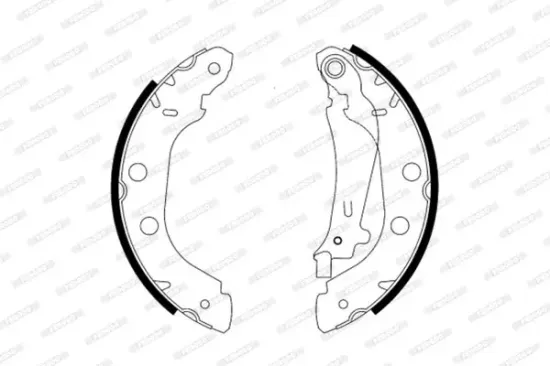 Bremsbackensatz Hinterachse FERODO FSB577 Bild Bremsbackensatz Hinterachse FERODO FSB577