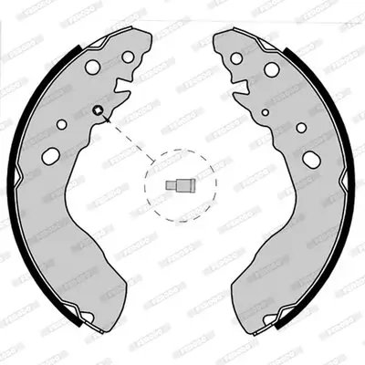 Bremsbackensatz Hinterachse FERODO FSB580 Bild Bremsbackensatz Hinterachse FERODO FSB580