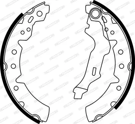 Bremsbackensatz Hinterachse FERODO FSB591 Bild Bremsbackensatz Hinterachse FERODO FSB591