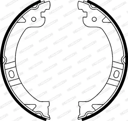 Bremsbackensatz, Feststellbremse Hinterachse FERODO FSB597 Bild Bremsbackensatz, Feststellbremse Hinterachse FERODO FSB597