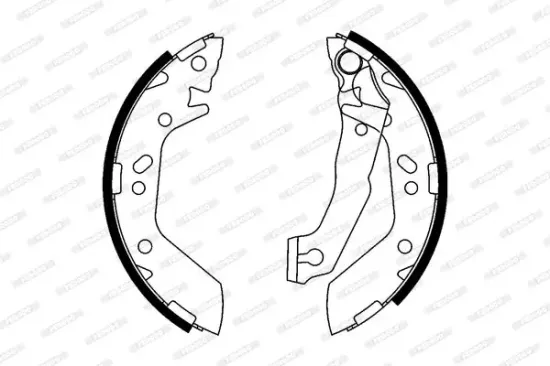 Bremsbackensatz Hinterachse FERODO FSB606 Bild Bremsbackensatz Hinterachse FERODO FSB606