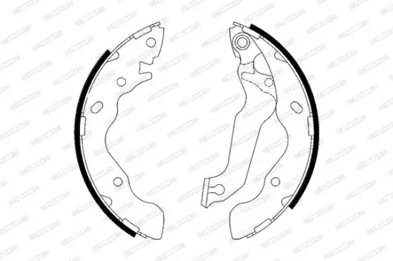 Bremsbackensatz Hinterachse FERODO FSB607 Bild Bremsbackensatz Hinterachse FERODO FSB607