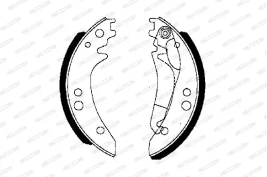 Bremsbackensatz Hinterachse FERODO FSB615 Bild Bremsbackensatz Hinterachse FERODO FSB615