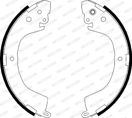 Bremsbackensatz Hinterachse FERODO FSB617 Bild Bremsbackensatz Hinterachse FERODO FSB617