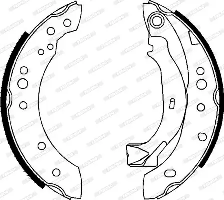 Bremsbackensatz Hinterachse FERODO FSB626 Bild Bremsbackensatz Hinterachse FERODO FSB626